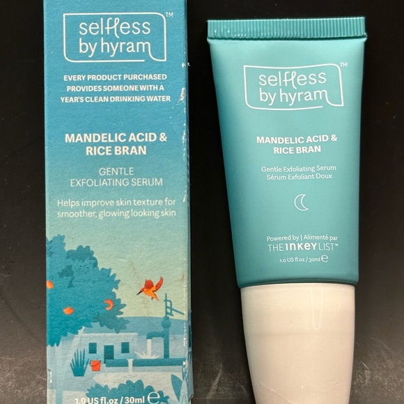 SELFLESS BY HYRAM Mandelic Acid & Rice Bran Gentle Exfoliating Serum 30ml NIB. - Picture 2 of 7